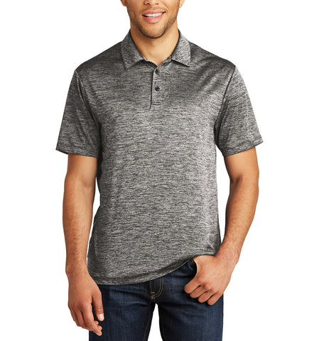 EM-ST590 PosiCharge Electric Heather Polo