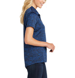EM-LST590 Ladies PosiCharge Electric Heather Polo